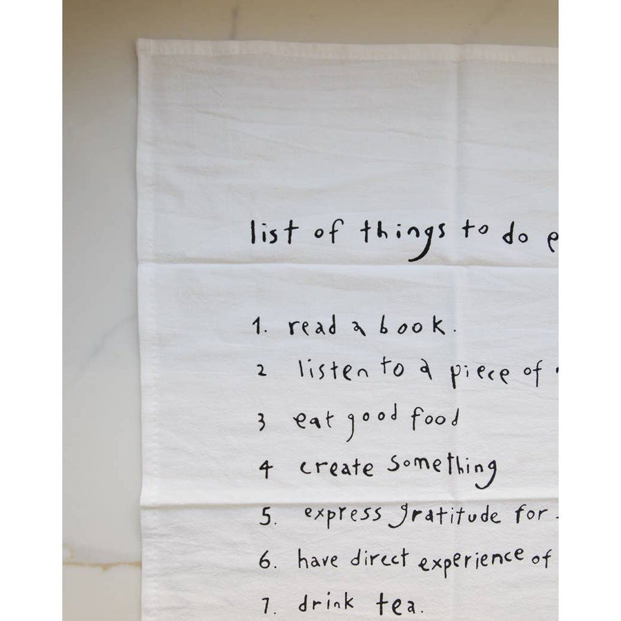 To Do List Napkin/Tea Towel