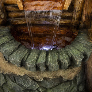 Wishing Well Garden Waterfall Fountain
