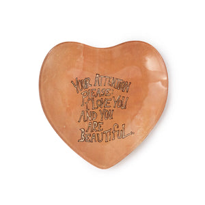 Decoupage Plate | Heart - Small