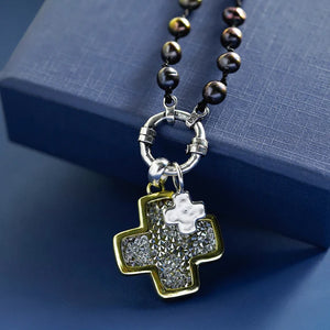Boho Soul Necklace | Black Pearl