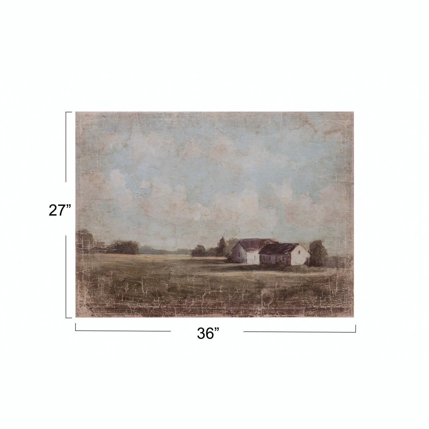 Farmhouse Landscape Canvas Wall Art