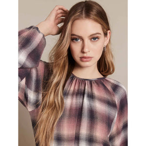 Long-Sleeve Tie-Front Blouse - Quartz