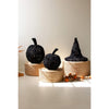Black Painted Twig Pumpkin