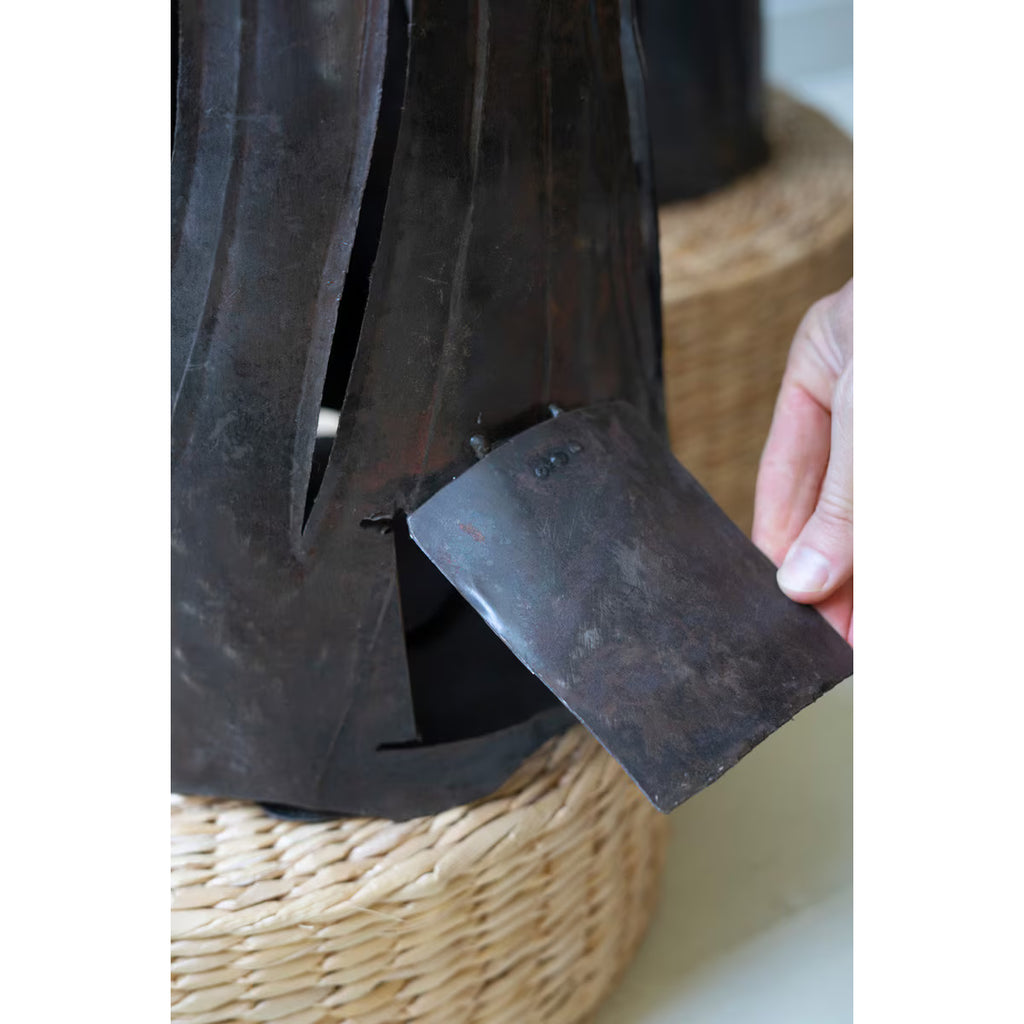 S/2 Rustic Iron Ghost Luminaries
