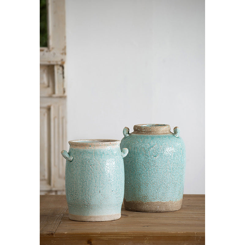Turquoise Terracotta Vase