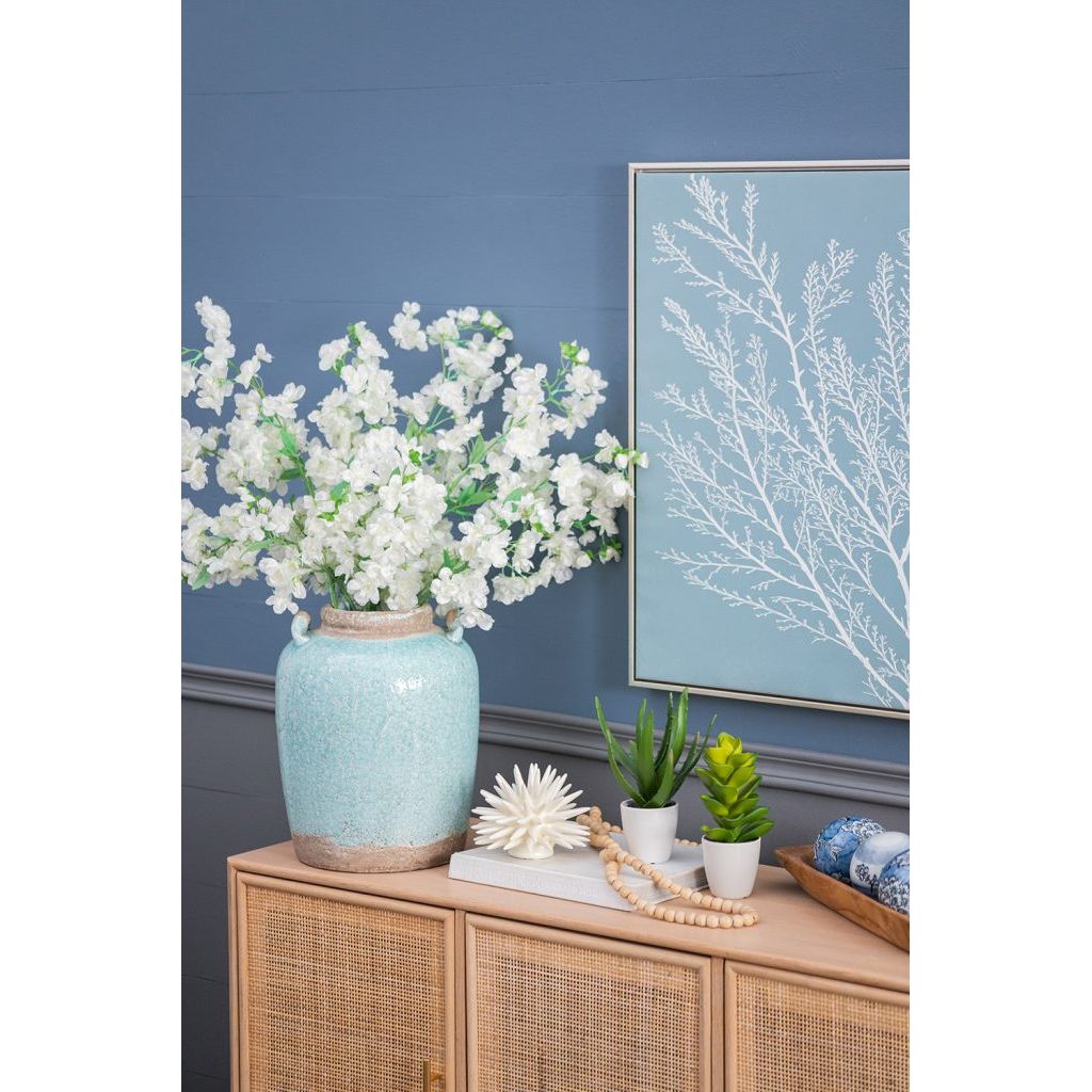 Turquoise Terracotta Vase