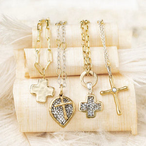 Kristal Life in Balance Cross Charm
