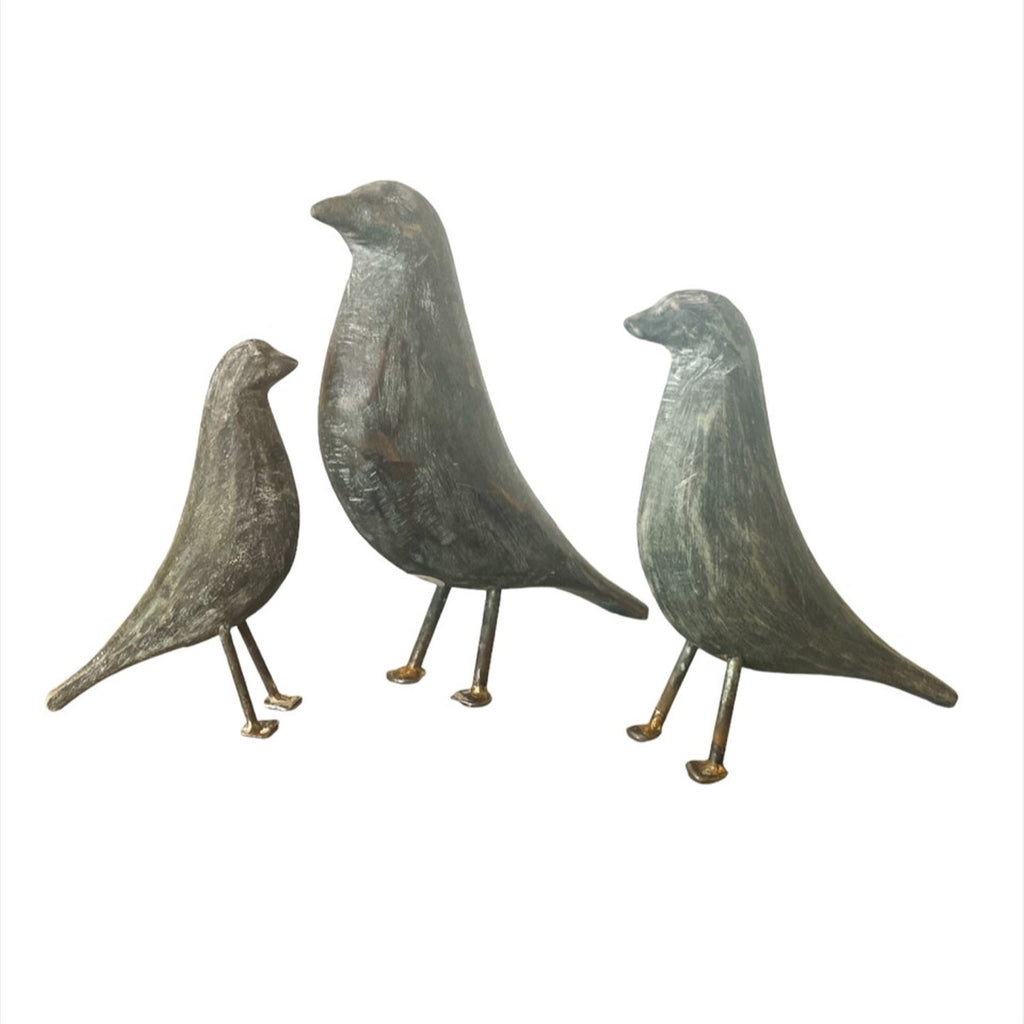 Handcarved Standing Birds