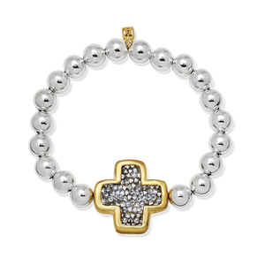 Kristal Life in Balance Cross Stretch Bracelet