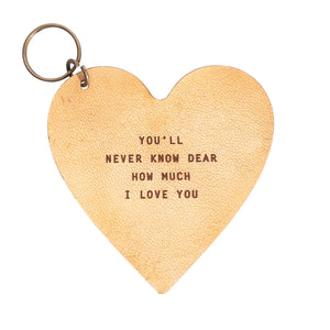 Leather Keychain | Heart