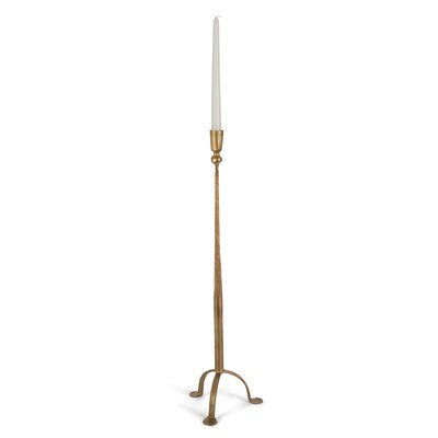 Antique Gold Iron Candlestick