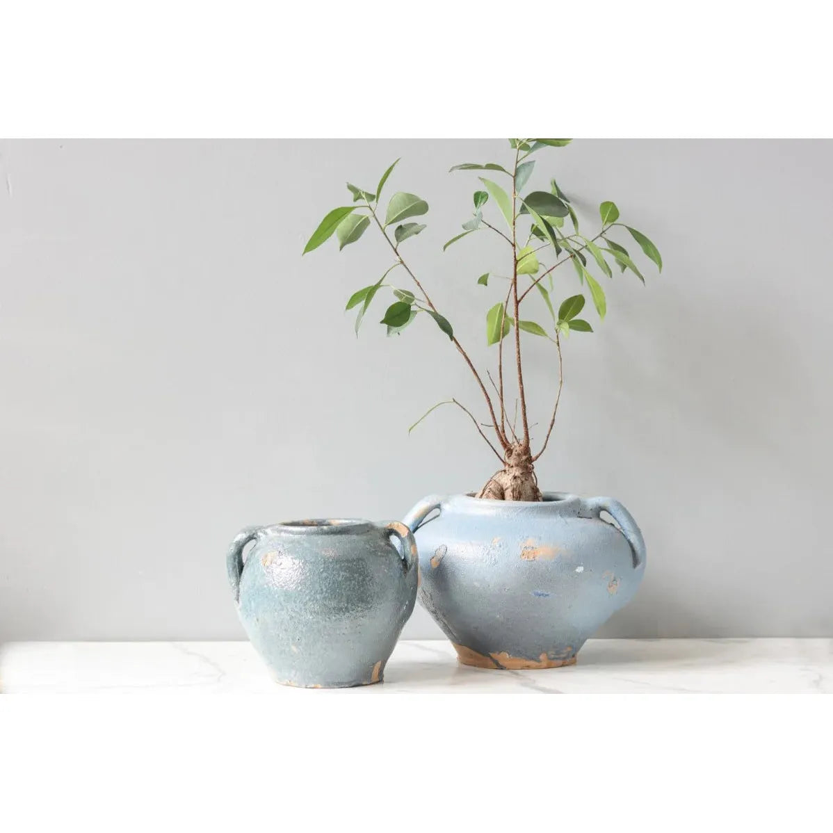 Found Confit Pot | Assorted Blues + Greens + Golds