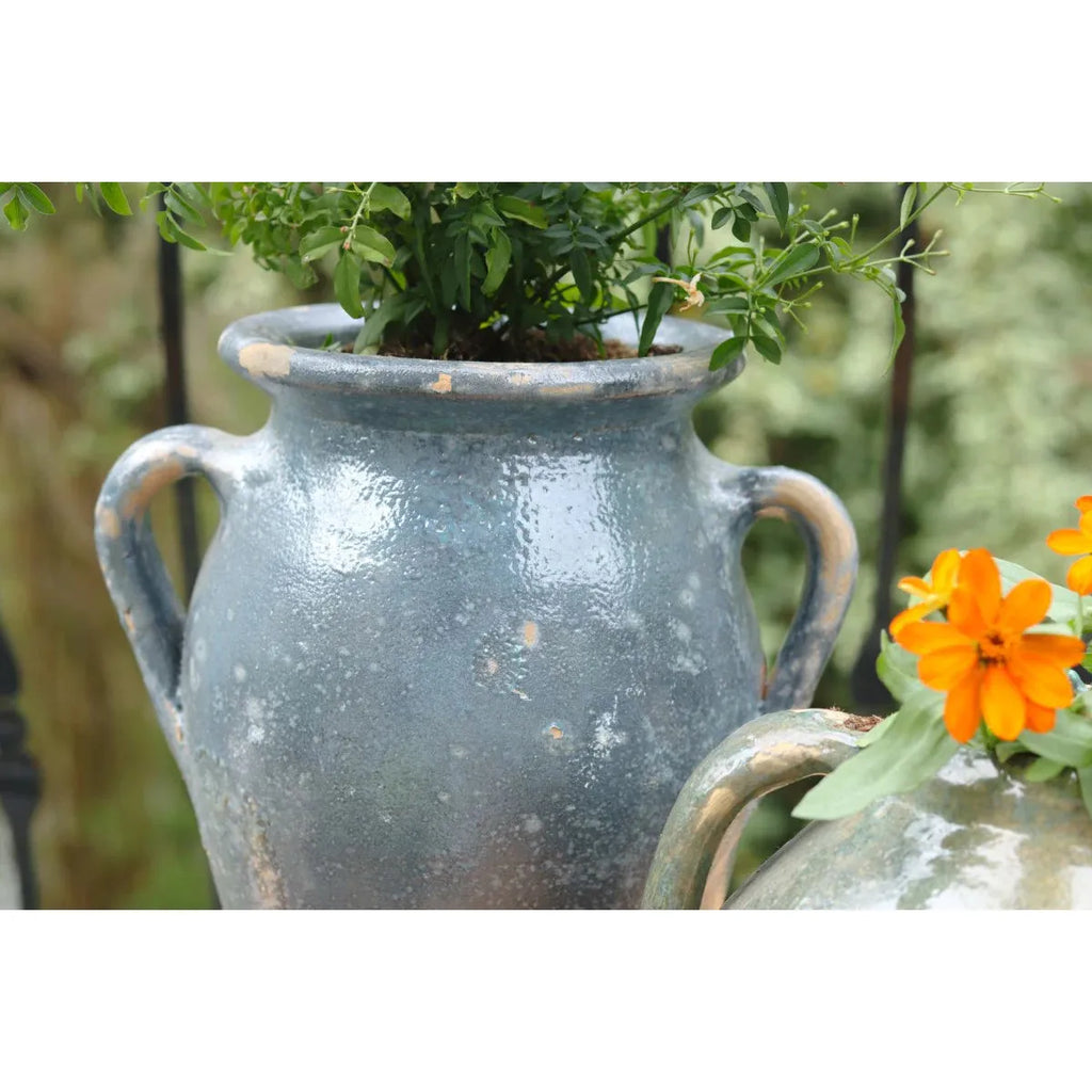 Found Amphora Pot | Assorted Blues + Greens