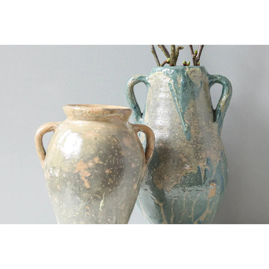 Found Amphora Pot | Assorted Blues + Greens