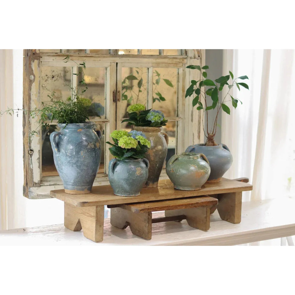 Found Amphora Pot | Assorted Blues + Greens