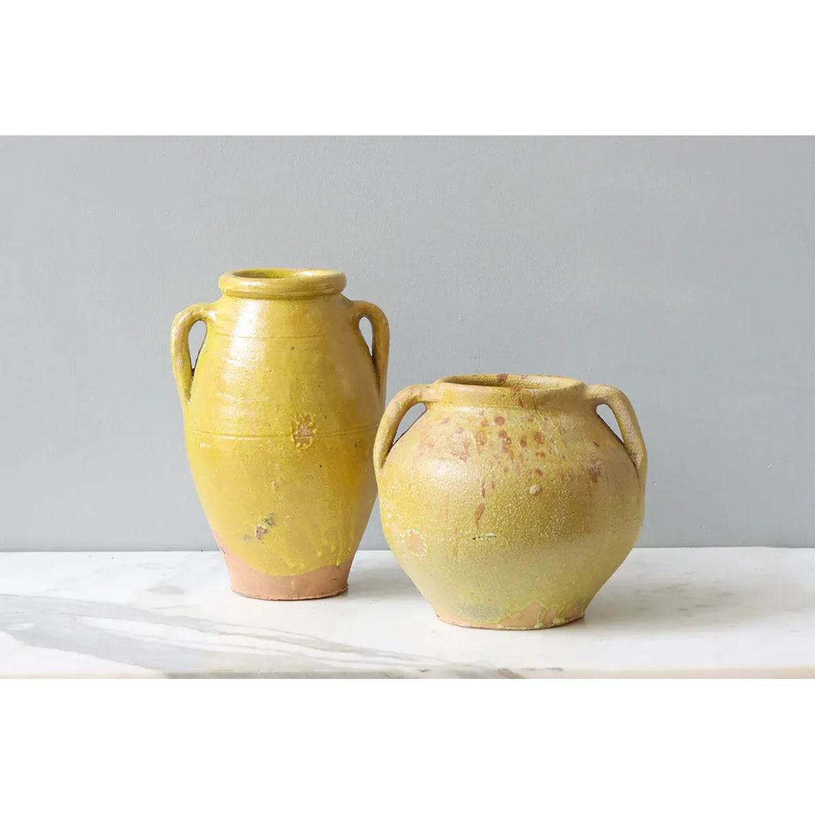 Found Amphora Pot | Assorted Yellow + Neutral Tones