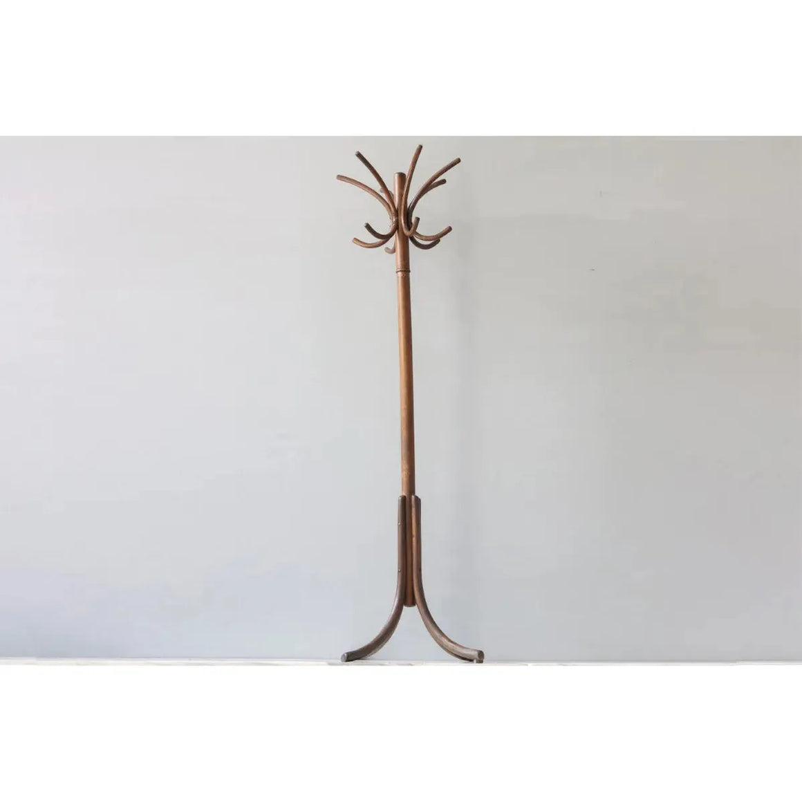 Found Wooden Standing Coat Rack