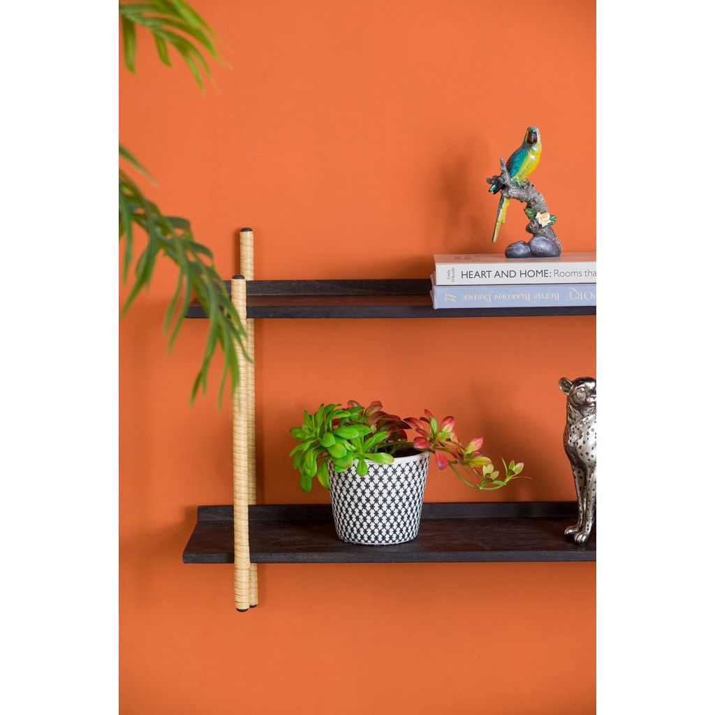 Black & White Floral Terracotta Planter | Style II