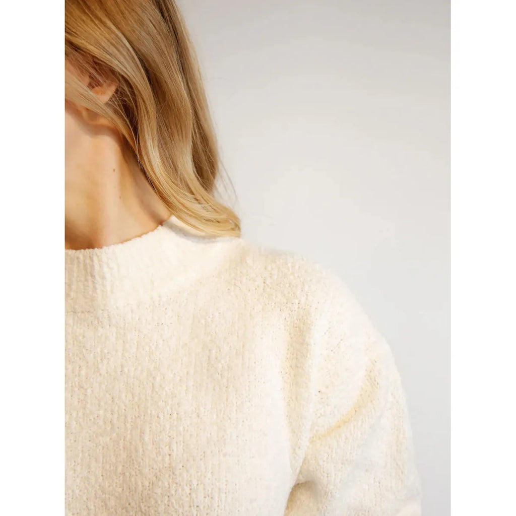 Sarah Billow Sleeve Sweater | Heather Color