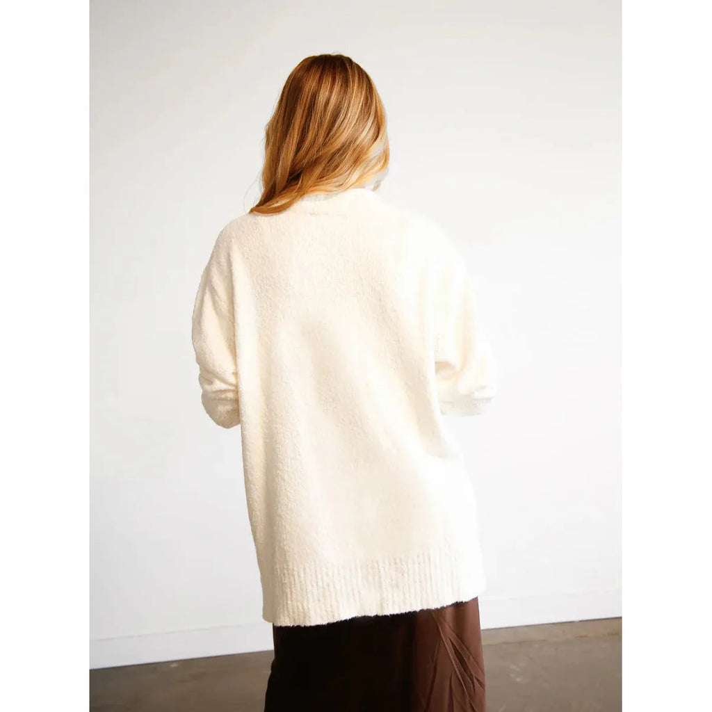 Sarah Billow Sleeve Sweater | Heather Color