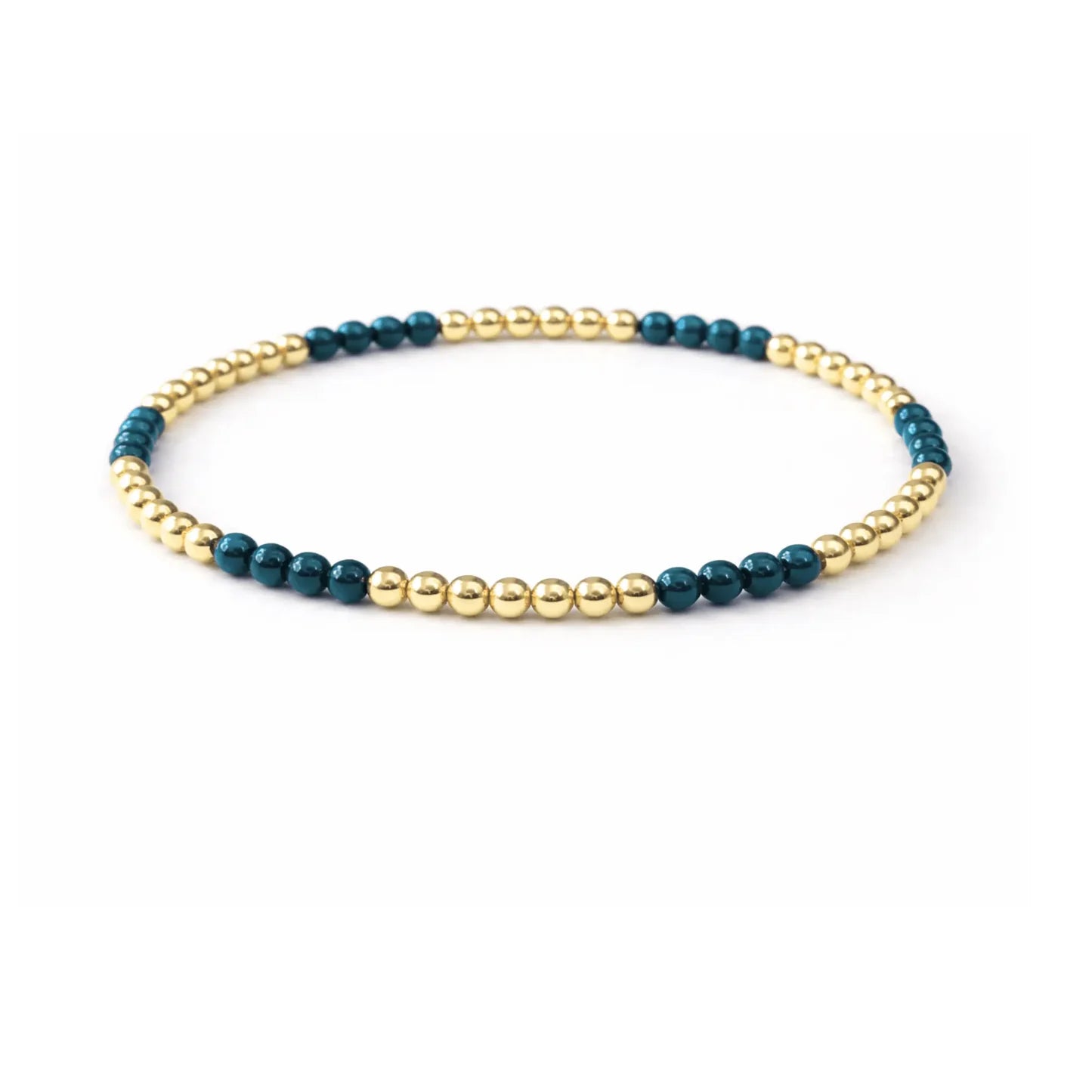 Refined Beaded Bracelet with 14K Gold-Filled Beads | 7"