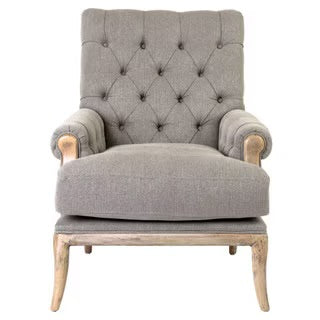 Branson Upholstered Arm Chair | Grey