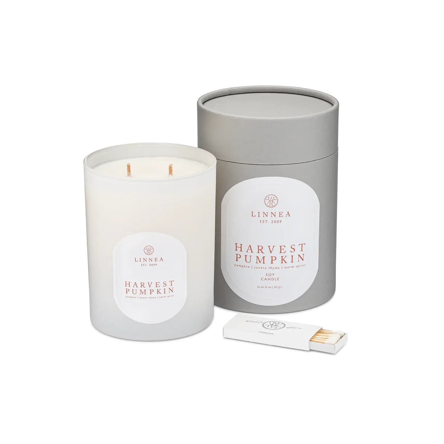 Linnea Candles 2 Wick Candles | Seasonal (Fall/Winter )