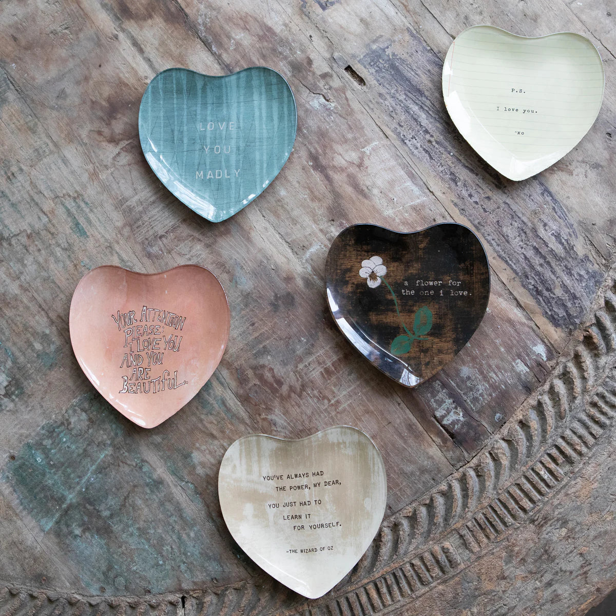 Decoupage Plate | Heart - Small