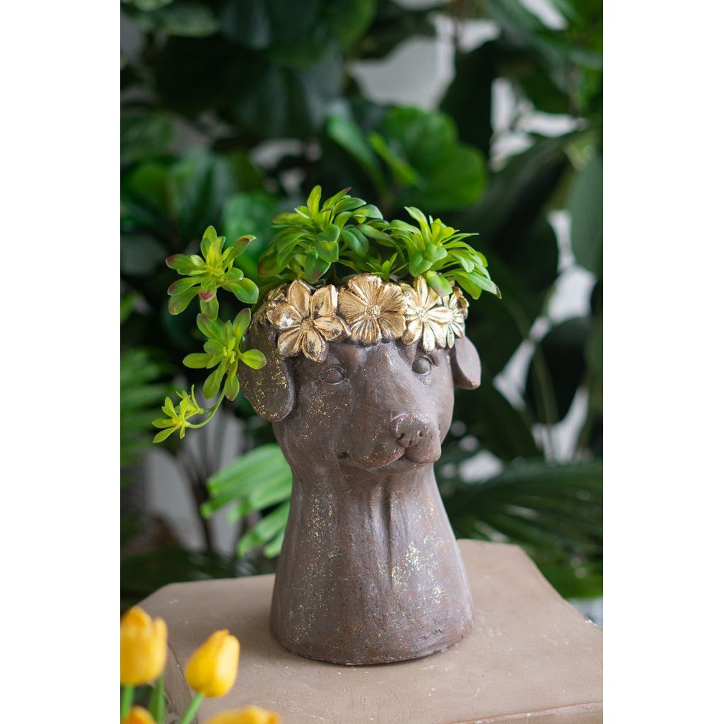 Dog Head Planter