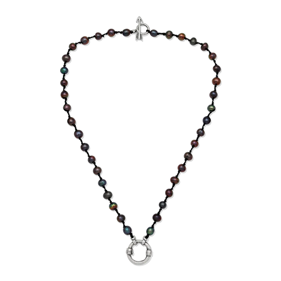 Boho Soul Necklace | Black Pearl
