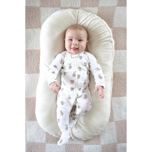 Organic 2-Way Zipper Footie | Brixy Bunny