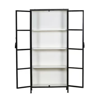 Black Iron & Glass Cabinet