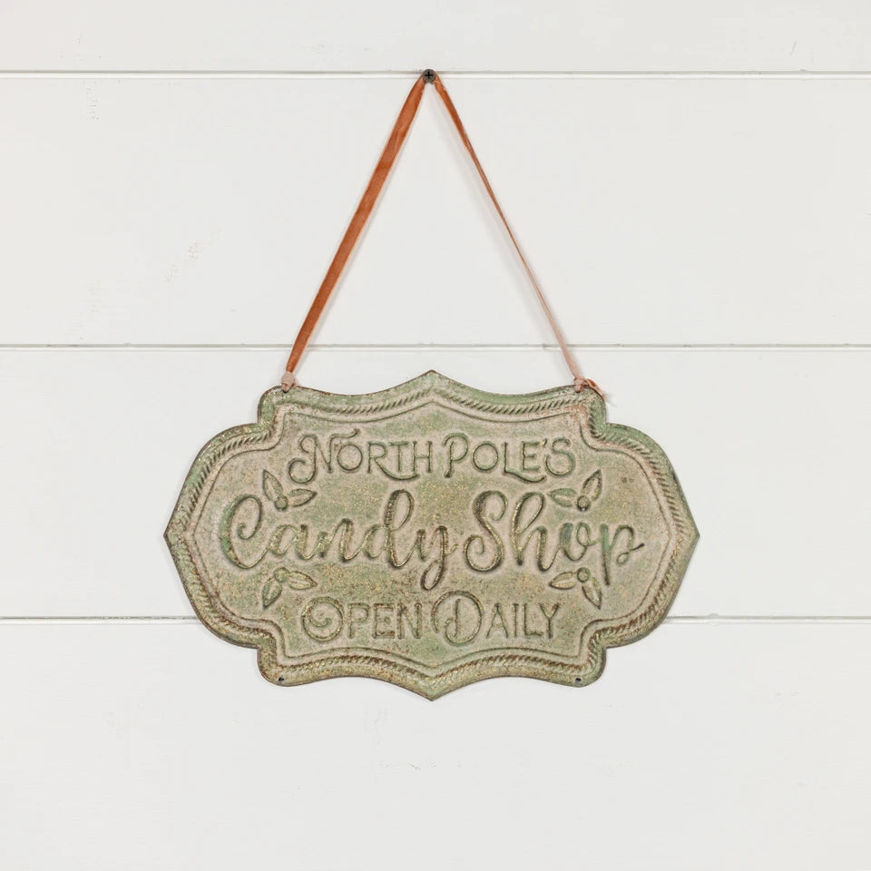 North Pole's Candy Shop Sign