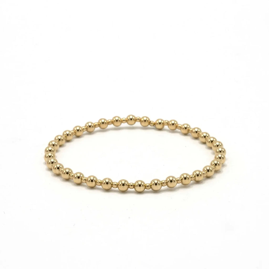 4mm+2mm+4mm Gold Filled Waterproof Dimension Bracelet