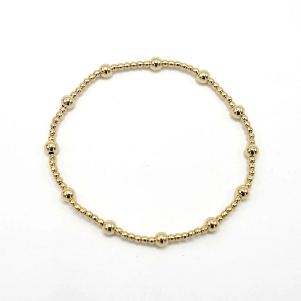 Malibu 14k Gold filled Beaded Bracelet