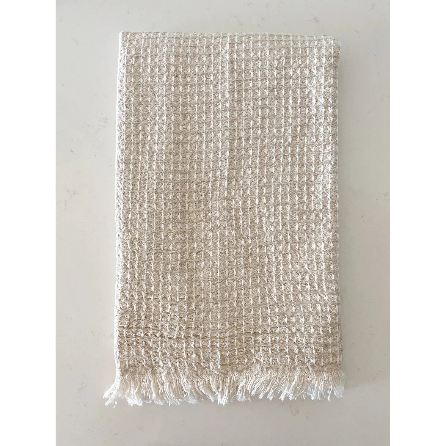 Turkish Cotton Waffle Bath Towel | 2-Tone