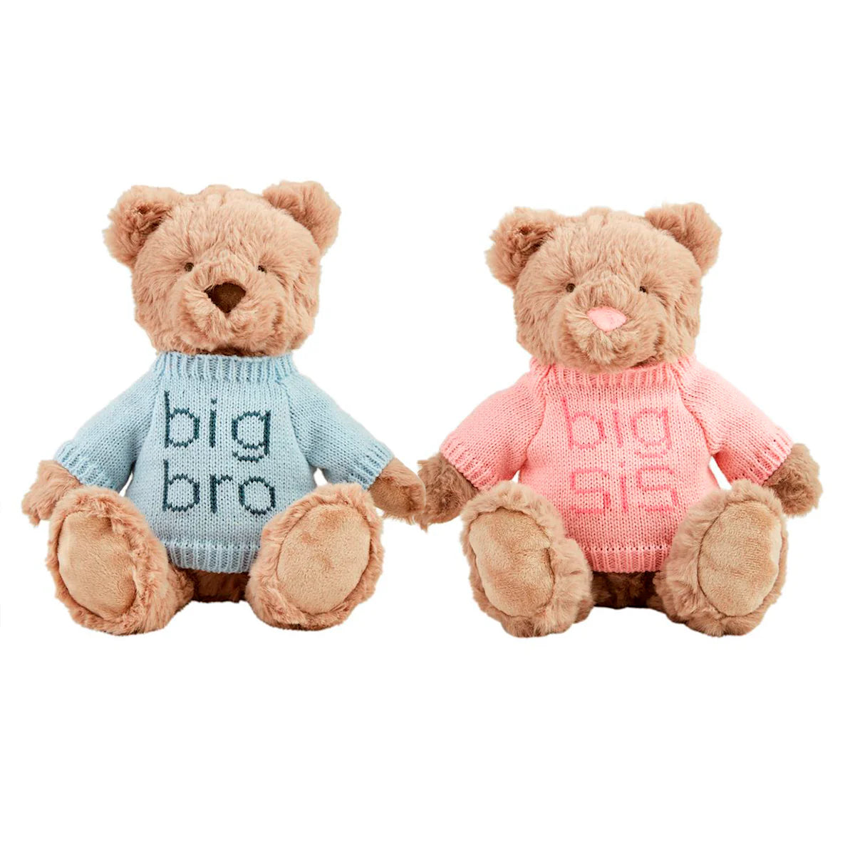 Big Bro/Big Sis Plush Bear w/Knit Sweater