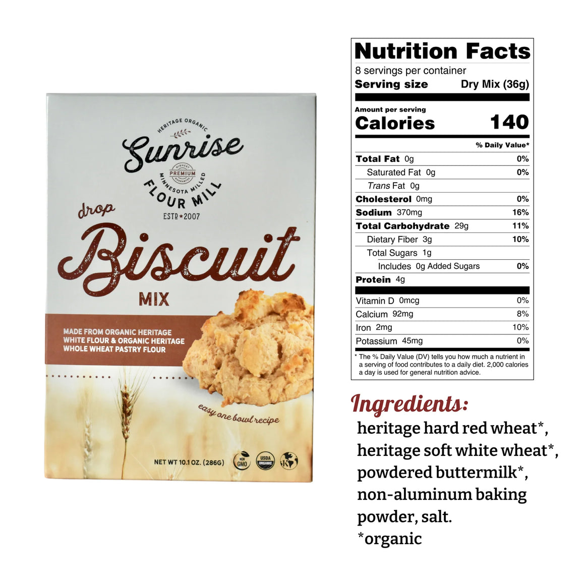 Heritage Wheat Drop Biscuit Mix