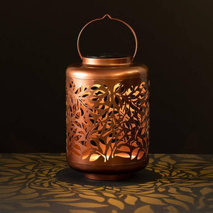 Copper Leaf Solar Lantern | Copper