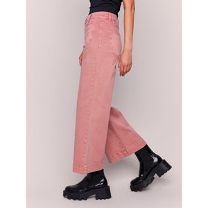 Cropped Flare Leg Front Patch Pocket Pant