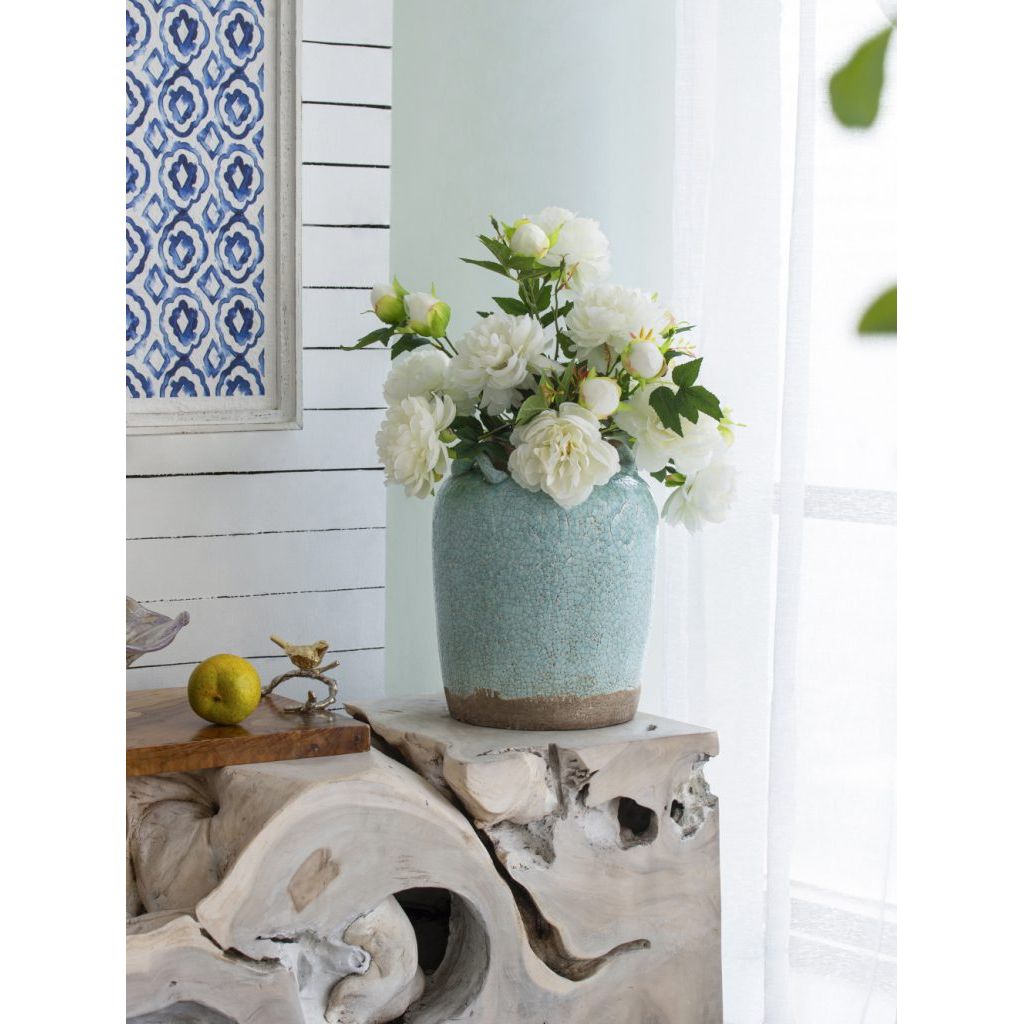 Turquoise Terracotta Vase