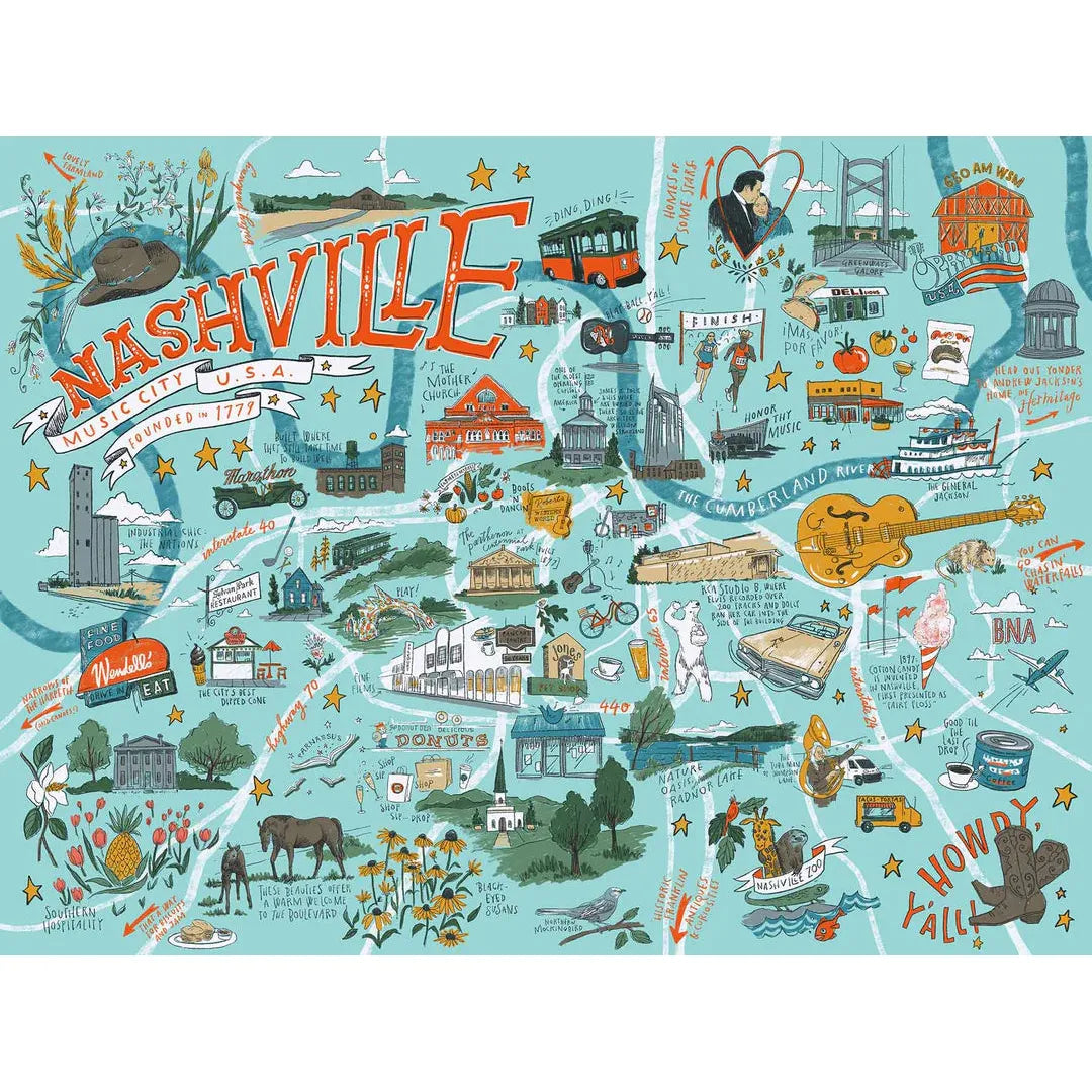 Nashville Illustrated Puzzle