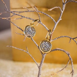 Kristal Huggie Drop Earrings