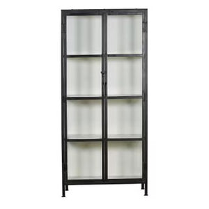 Black Iron & Glass Cabinet