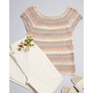Crochet Cap Sleeve Top | Pebble