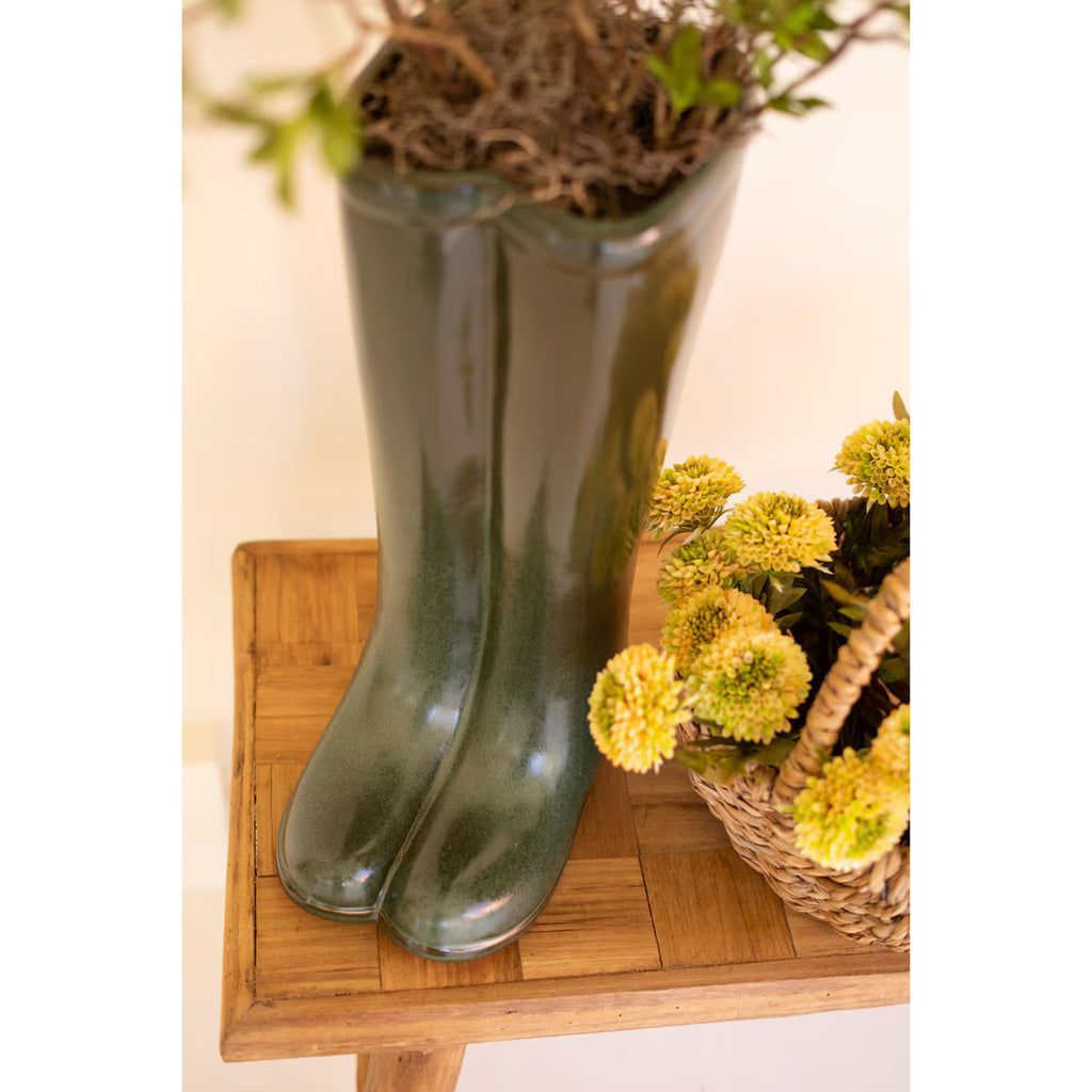 English Garden Boot Vase