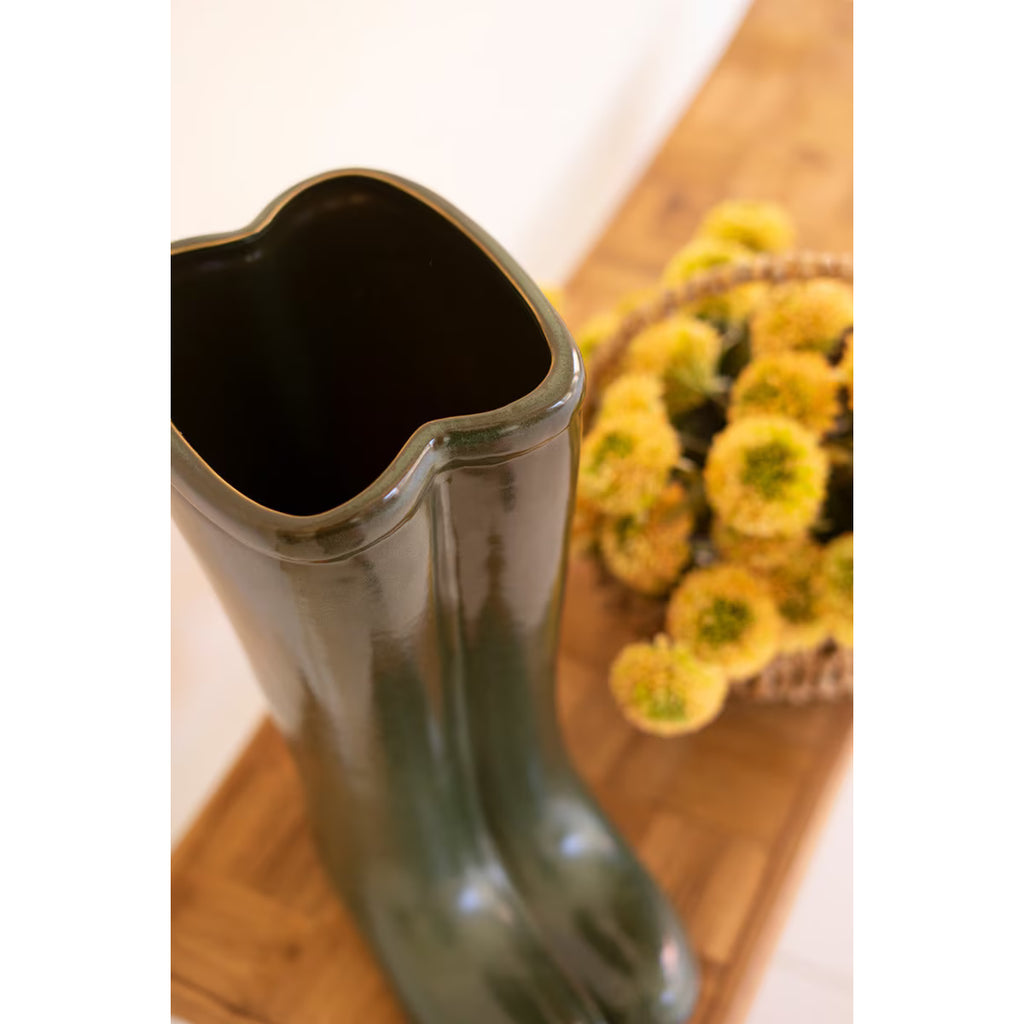 English Garden Boot Vase