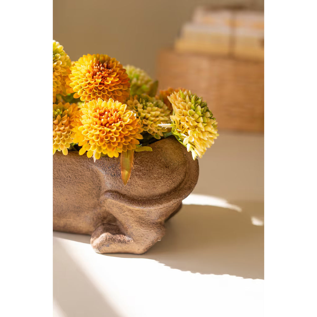 Cement Dachshund Planter
