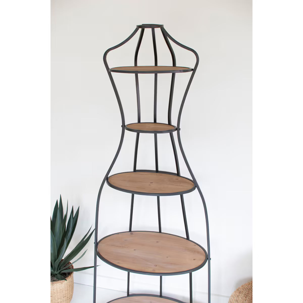 Metal & Wood Mannequin w.Shelves