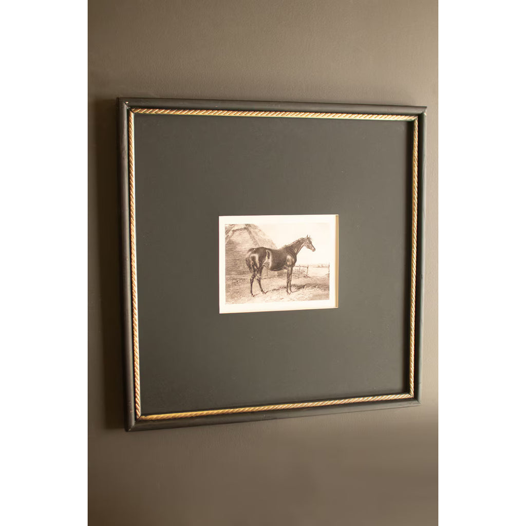 S/2 Framed Vintage Equestrian Prints